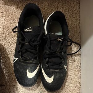 Nike Black and White Cleats